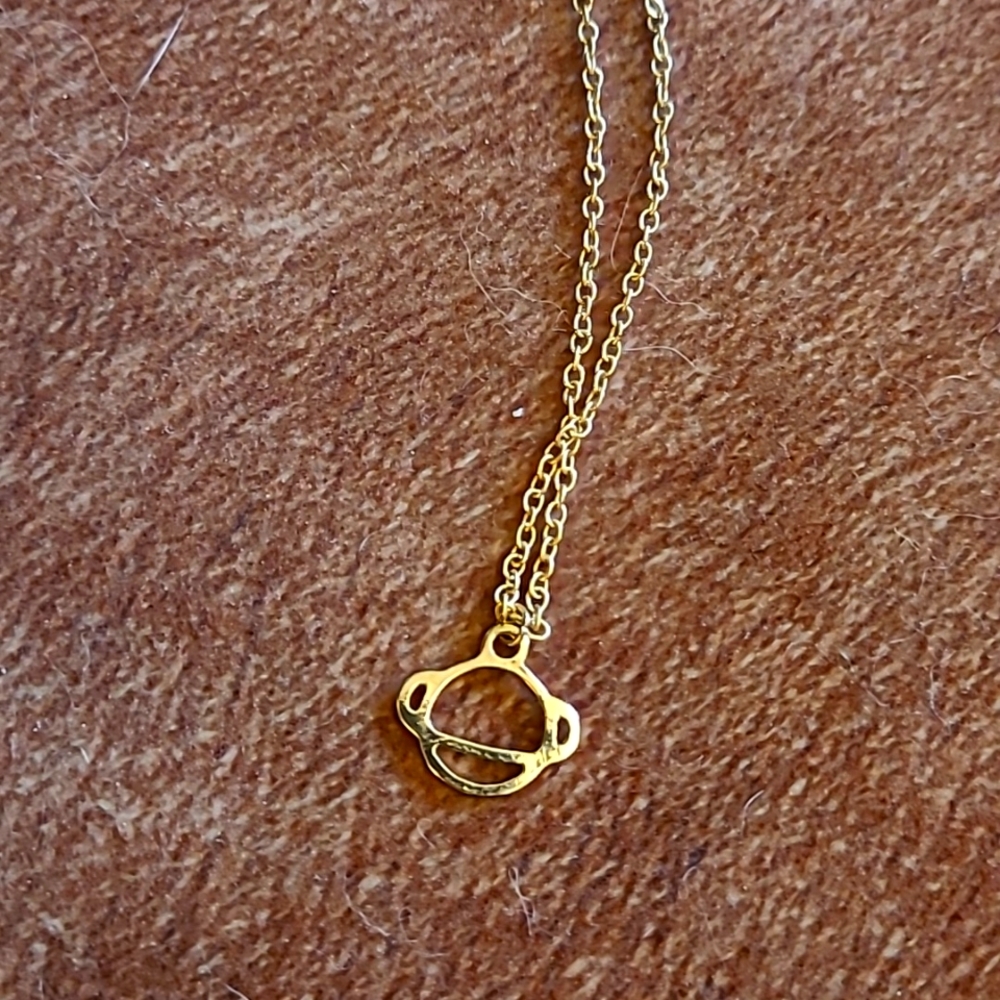 FREE WITH PURCHASE Space Saturn Necklace